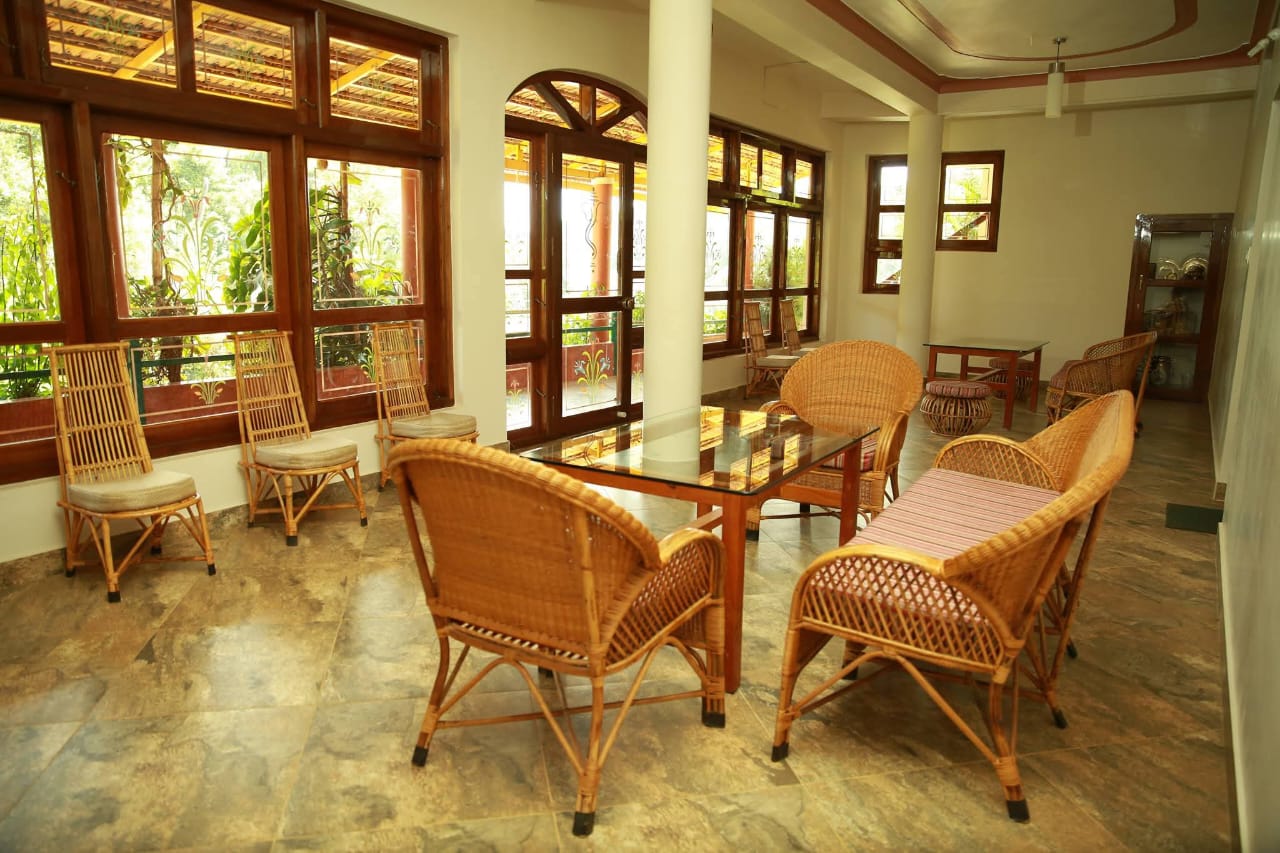 Indoor lounge at Deva Maani